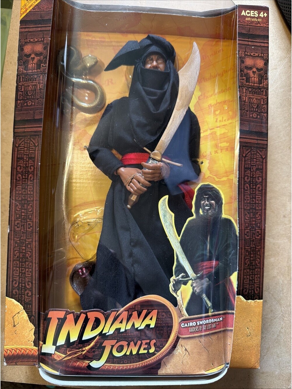 Hasbro Indiana Jones Cairo Swordsman Raiders of the Lost Ark 12'' Action Figure
